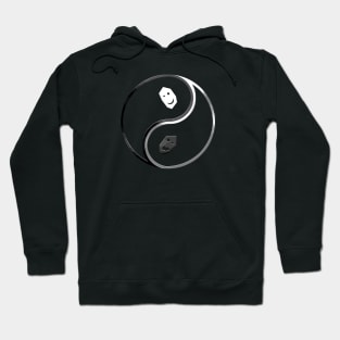 Neo Yin Yang - alternate - grayscale Hoodie